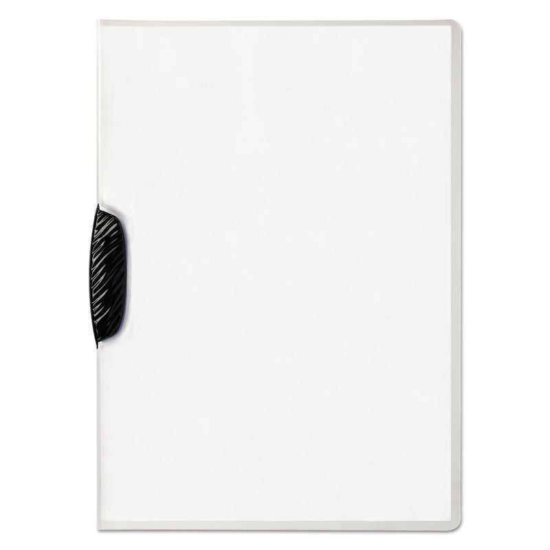 Durable Report Cover with SWINGCLIP - Letter-Size 8.5" x 11" Inches - Holds Up to 30 Pages - Clear Cover and Black Clip - Box of 25 - Image 2